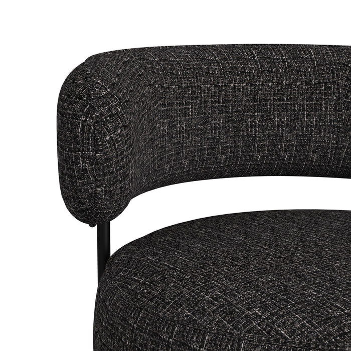 Antonia - Swivel Chair - Heron Black
