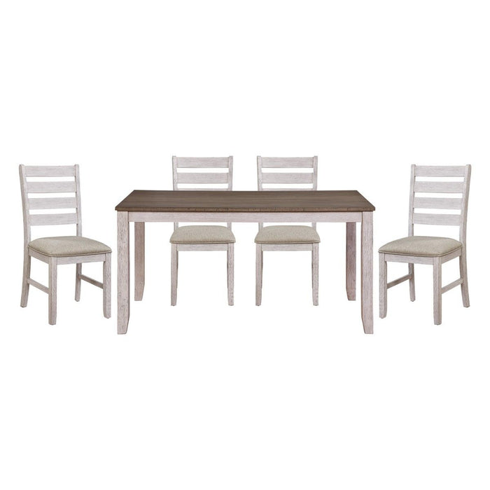 Ithaca - 5 Piece Dining Room Set (Table & 4 Side Chairs) - Brown