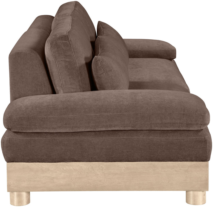 Turin - Chenille Fabric Upholstered Modular Sectional - Brown