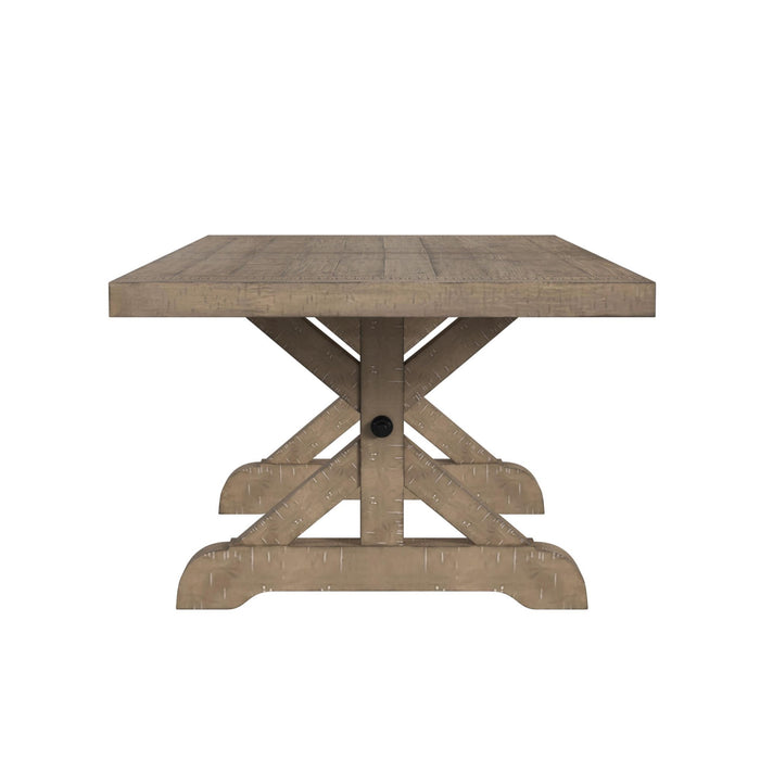 Yellowstone - Dining Table With 2X12" Leaves - Gray