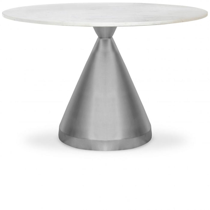 Emery - Marble/Stone Dining Table - White