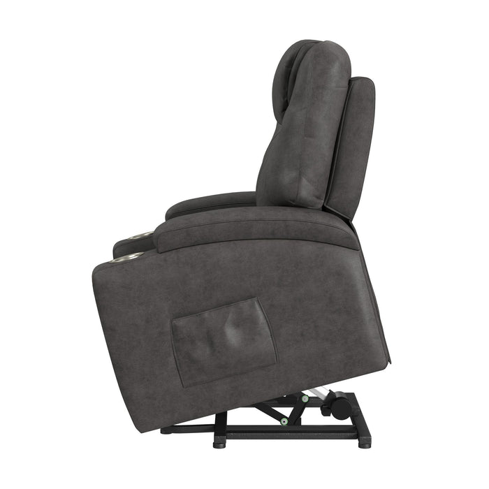 Kenmore - P1 Lift Chair With Heat Massage - Simba Dark Gray