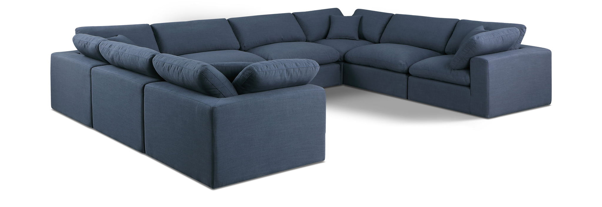 Comfy - 8 Piece Linen Modular Sectional