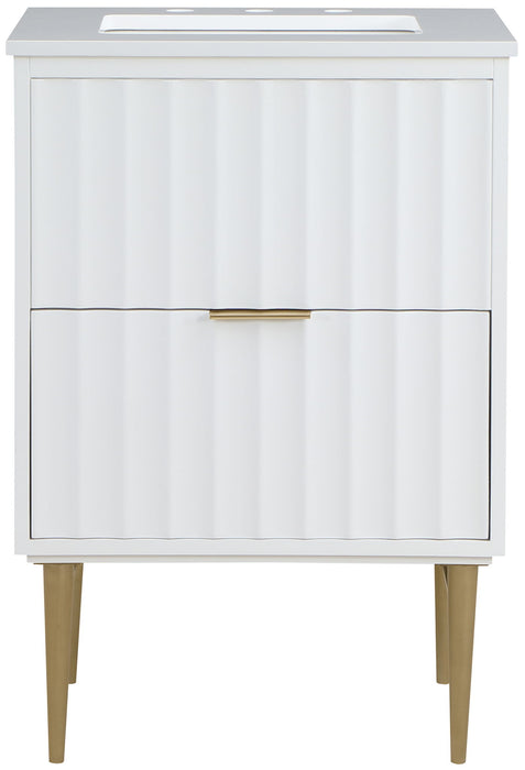 Modernist - Bathroom Vanity With Gold Legs