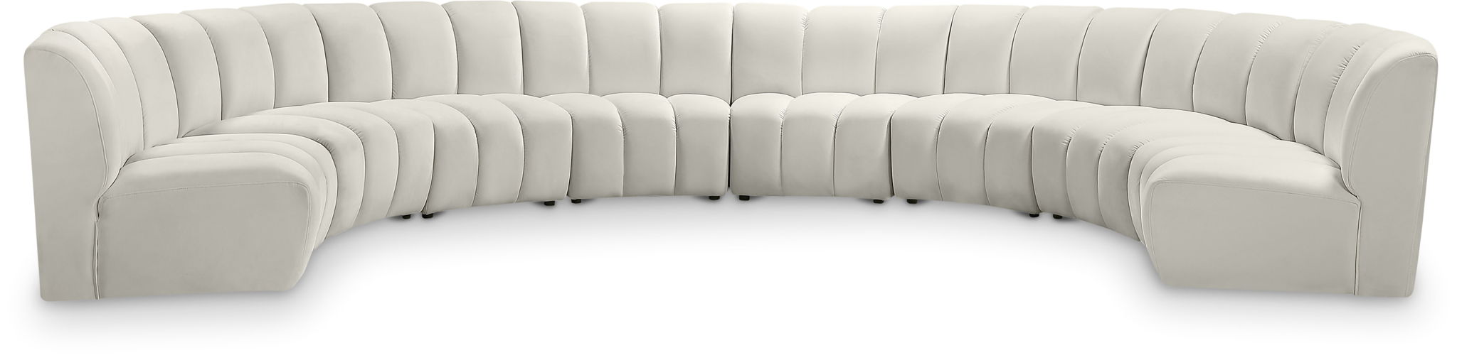 Infinity - 8 Piece Velvet Modular Sectional
