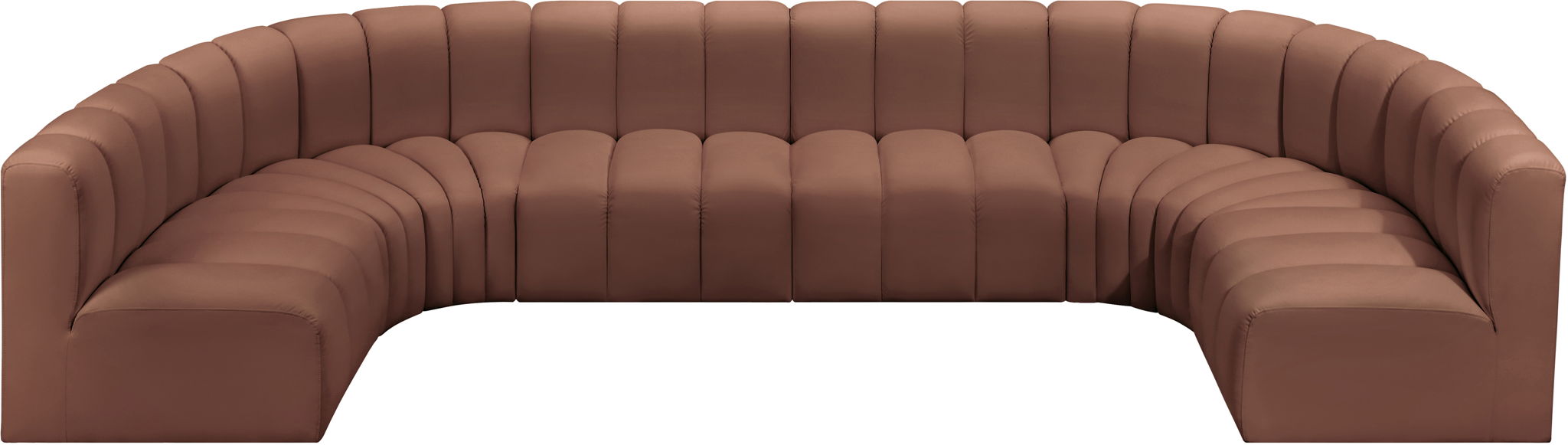 Arc - Faux Leather Modular U-Shaped Sectional