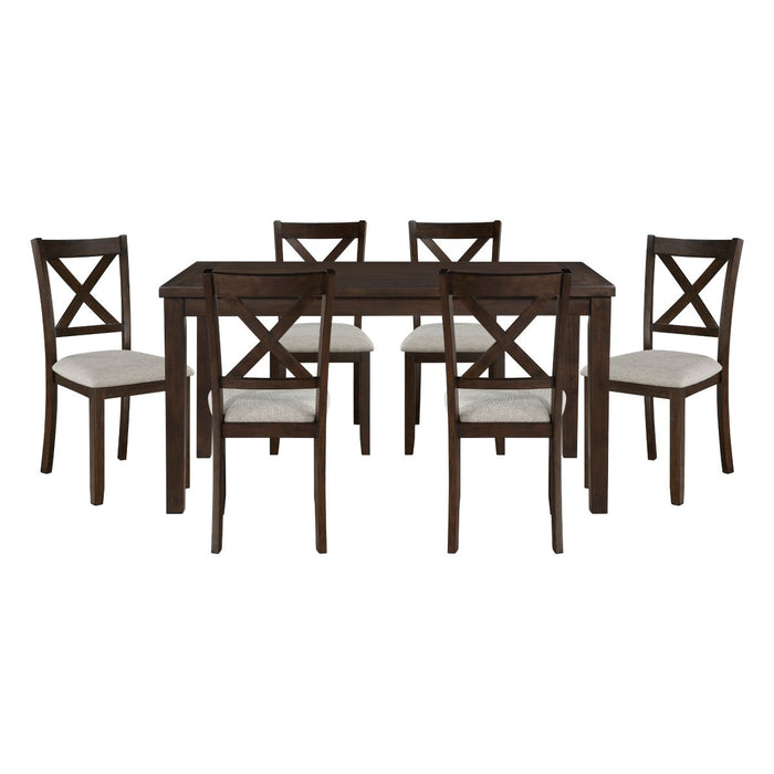 Challis - 7 Piece Pack Dinette Set - Cherry