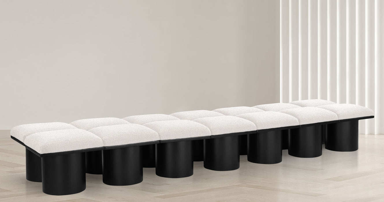Pavilion - 14 Piece Modular Bench With Black Base