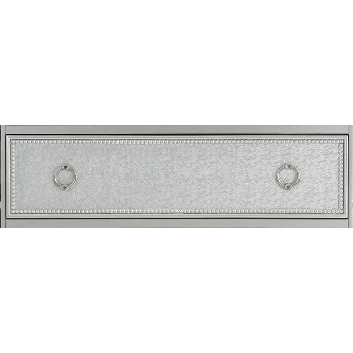 Avondale - Vanity Dresser With Mirror - Pearl Silver