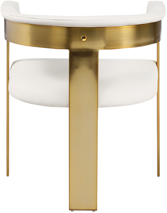 Romeo - Faux Leather Dining Chair With Gold Base (Set of 2)