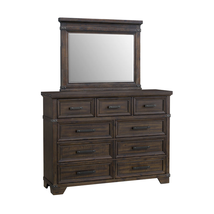 Colorado City - Dresser And Mirror Set - Charcoal