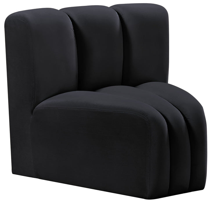Arc - Velvet Curved Corner Chair