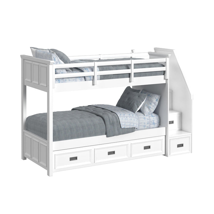 Hampton Kids - Bunk With Staircase And Trundle