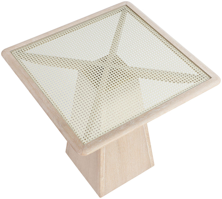 Atrium - Glass Top And Wood Base Dining Table