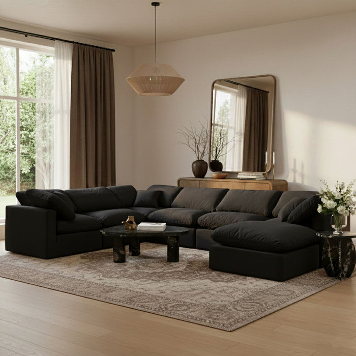 Indulge - Velvet 7 Piece Modular Sectional