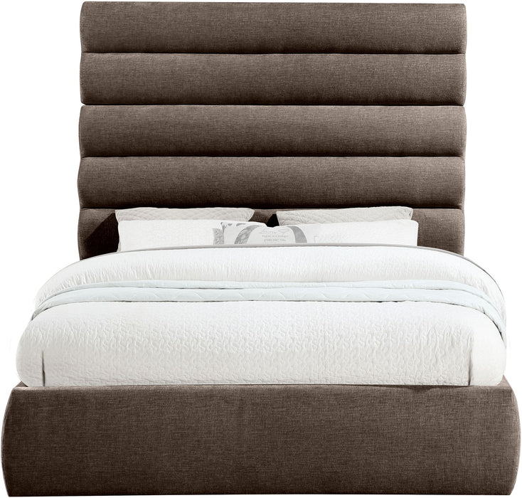 Adam - Chenille Fabric Bed With 70.5" Headboard