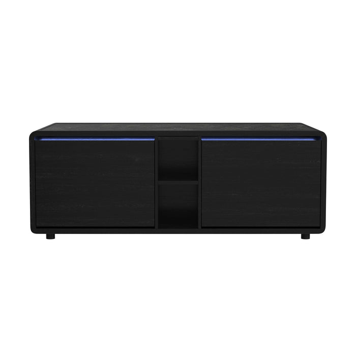 Halo - Smart Coffee Table With Fridge And Speaker - Black
