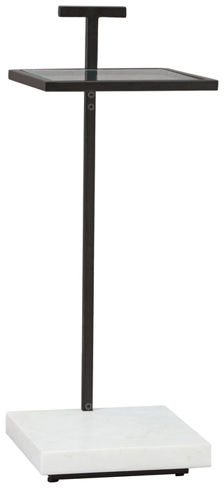 Mannill - Accent Table - Black / White