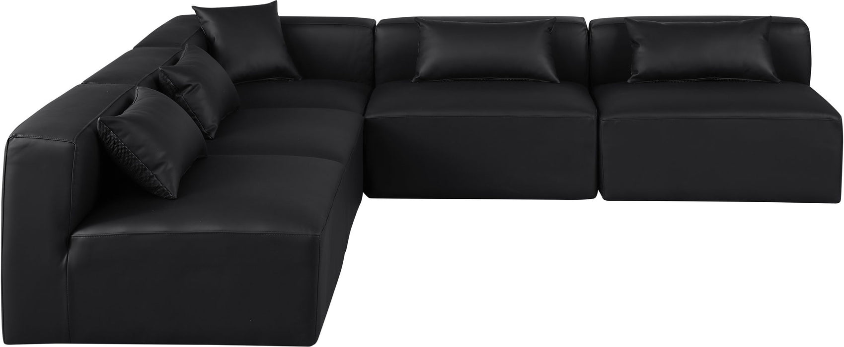 Cube - 5 Piece Modular Corner Armless Sectional