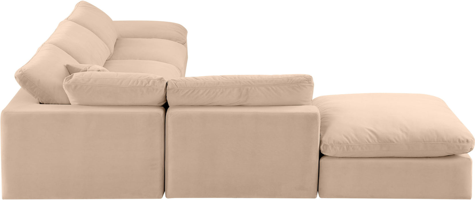 Comfy - 6 Piece Velvet Modular Sectional