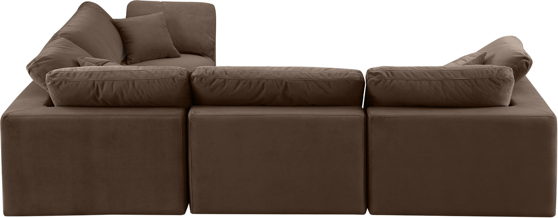 Comfy - 4 Piece Velvet Modular Sectional
