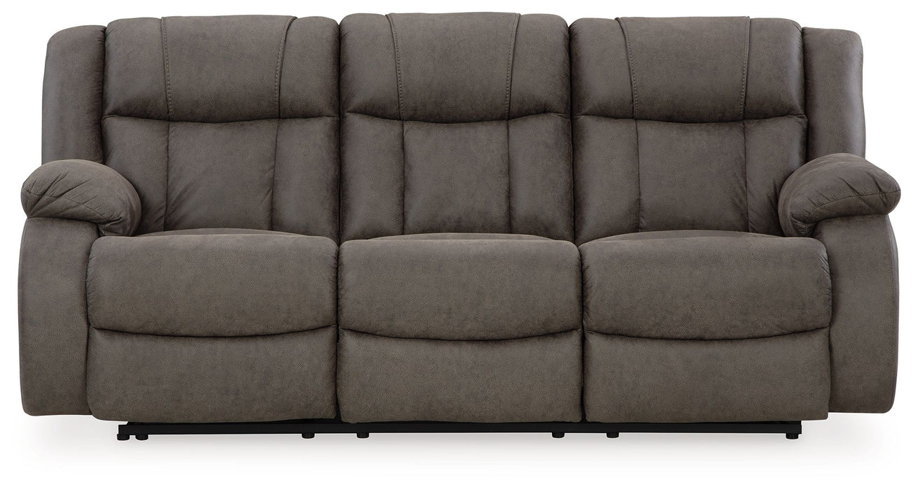 First Base - Reclining Sofa - Gunmetal