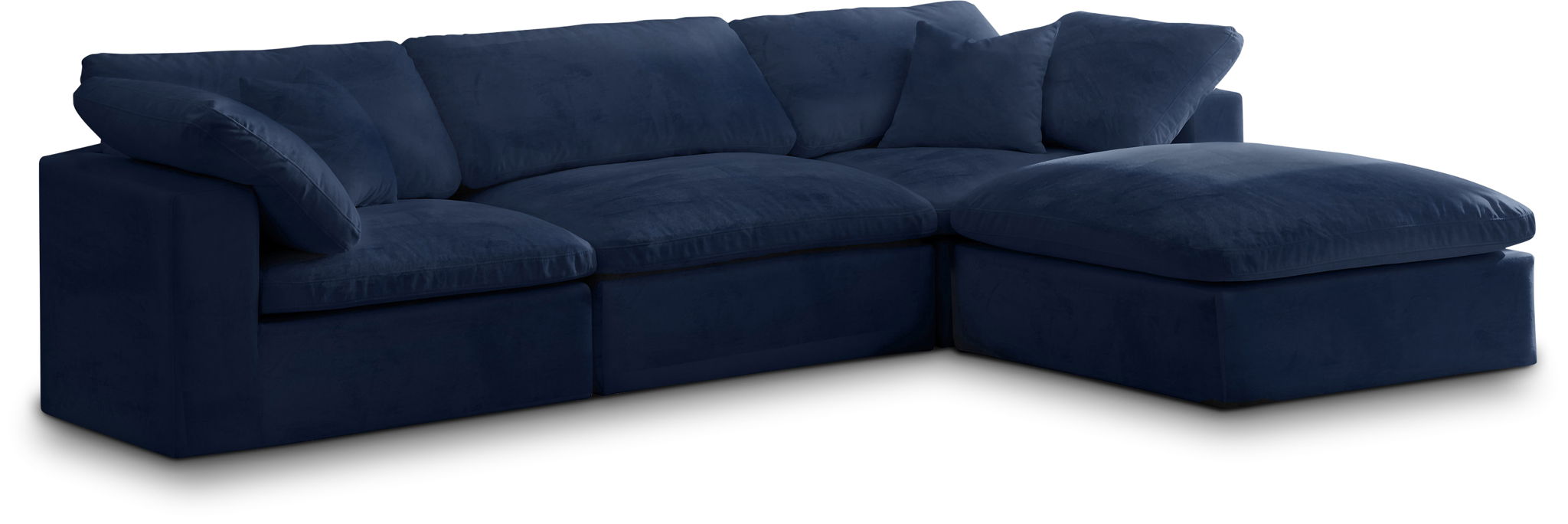 Cozy - 4 Piece Modular Sectional With Chaise