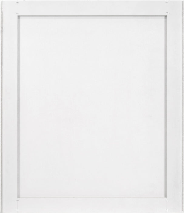 Modernist - Mirror With Stainless Steel Base - White