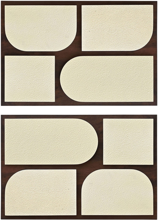 Icon - Mango Wood 2 Piece Wall Art