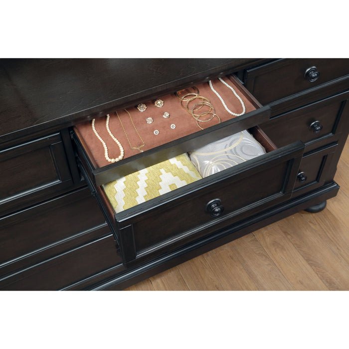 Begonia - Dresser With Hidden Drawer - Grayish Brown