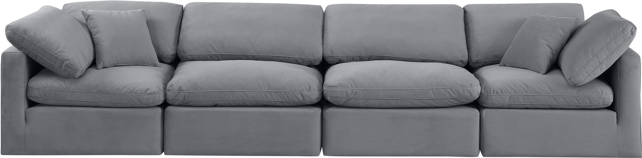 Indulge - Velvet 4 Seat Modular Sofa