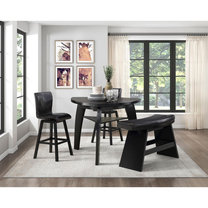 Hillshaw - Swivel Pub Height Chair (Set of 2) - Dark Brown
