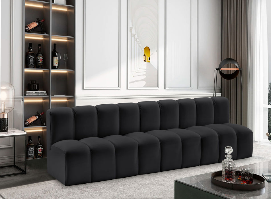 Arc - Faux Leather 3 Seats Modular Sofa