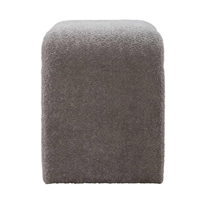 Cascade Falls - Upholstered Accent Stool - Gray