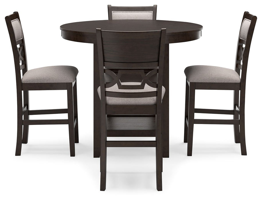 Langwest - Dining Room Counter Table Set (Set of 5) - Brown