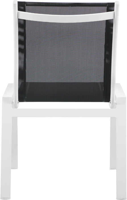 Nizuc - Outdoor Patio Dining Chair With White Frame (Set of 2)