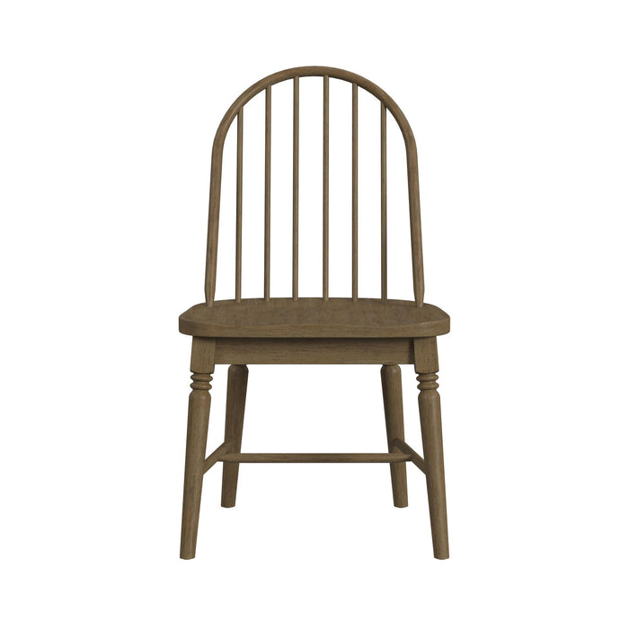 Heritage - Windsor Side Chair (Set of 2) With Leveler - Oak Brown