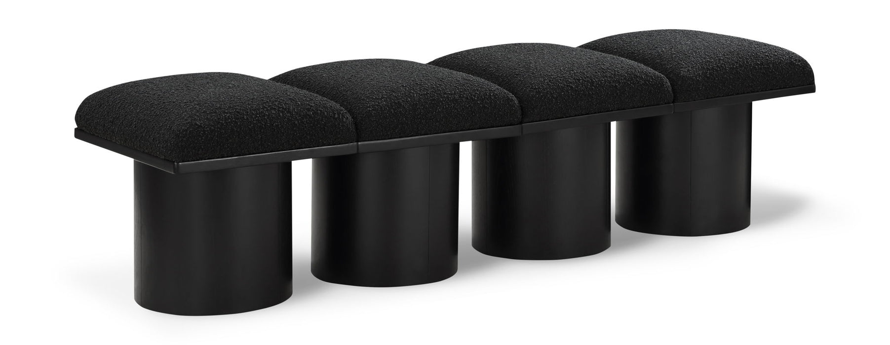 Pavilion - 4 Piece Modular Bench With Black Base