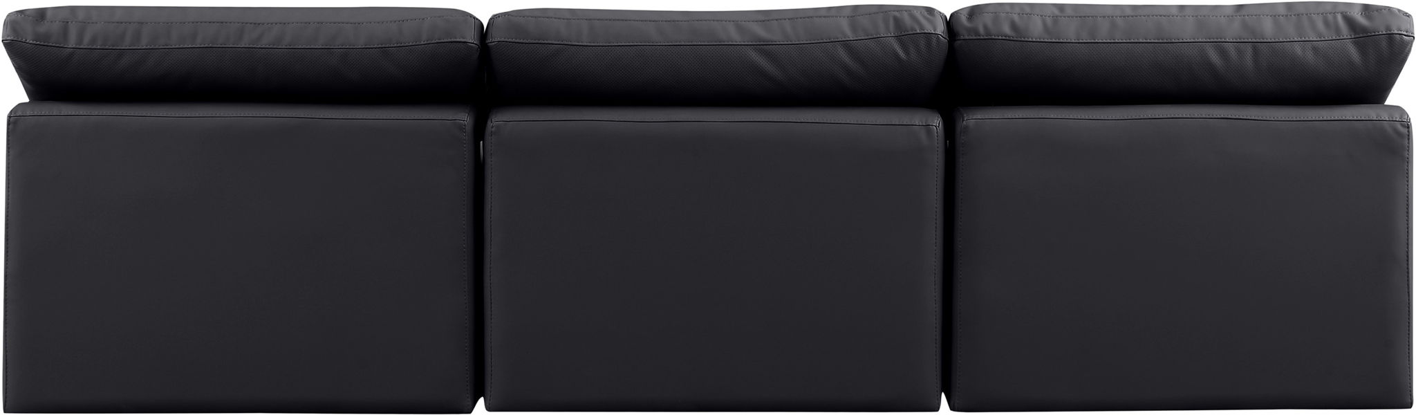 Indulge - Faux Leather 3 Seat Modular Armless Sofa