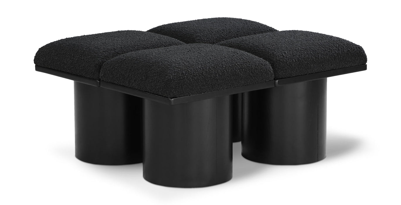 Pavilion - 4 Piece Modular Bench With Black Base
