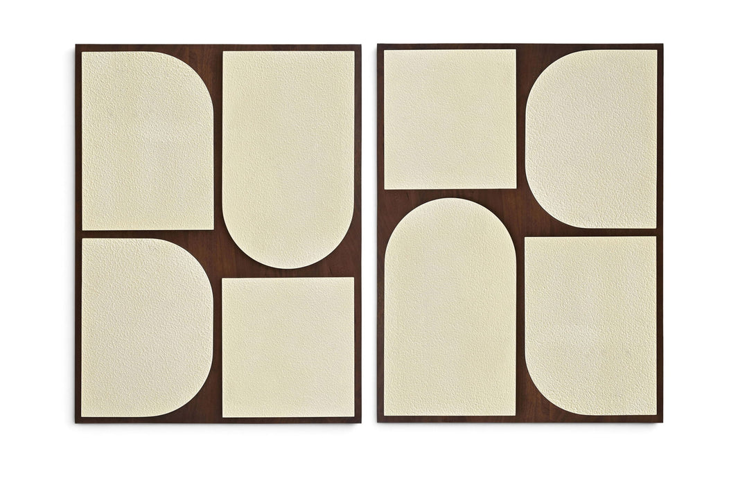 Icon - Mango Wood 2 Piece Wall Art