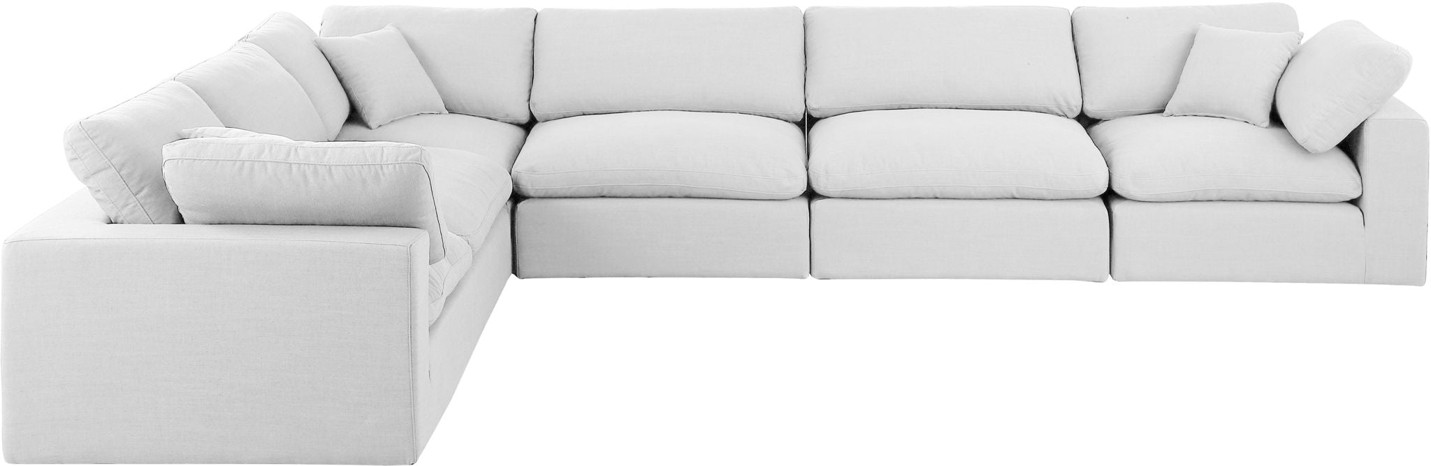 Comfy - 6 Piece Linen Modular Corner Sectional
