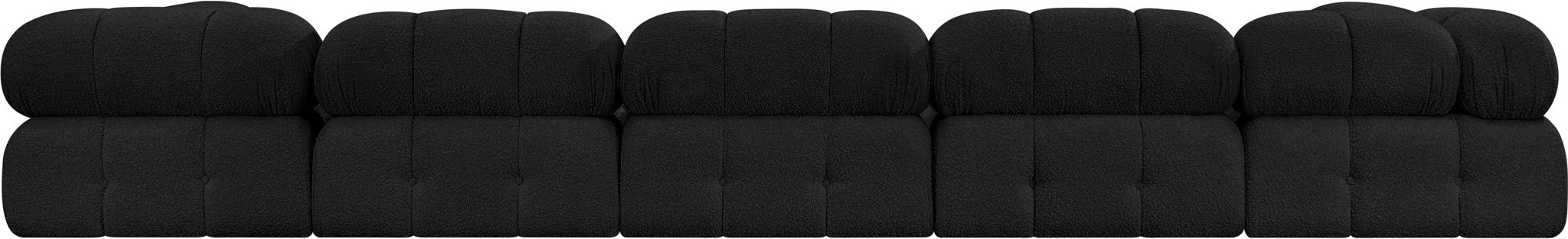Ames - 7 Piece Boucle Fabric Modular Sectional