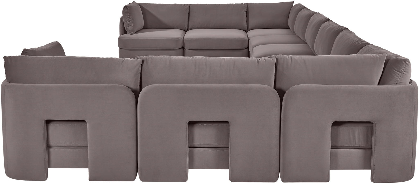 Hammond - Velvet Performance Fabric Upholstered 10 Piece Sectional