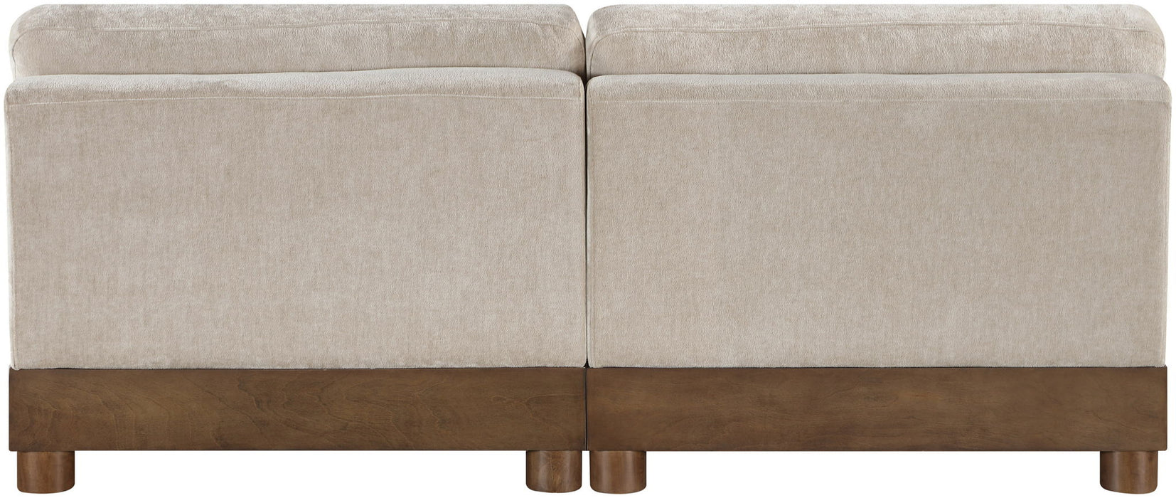 Turin - Chenille Fabric Upholstered Modular Sectional - Taupe