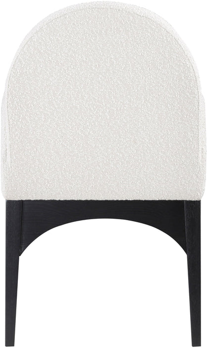 Waldorf - Boucle Dining Arm Chair With Black Legs