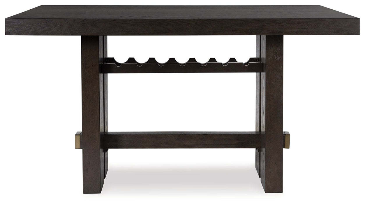 Burkhaus - Rectangular Dining Room Counter Table - Dark Brown