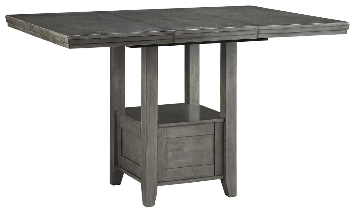 Hallanden - Rectangular Dining Room Counter Extension Table - Gray