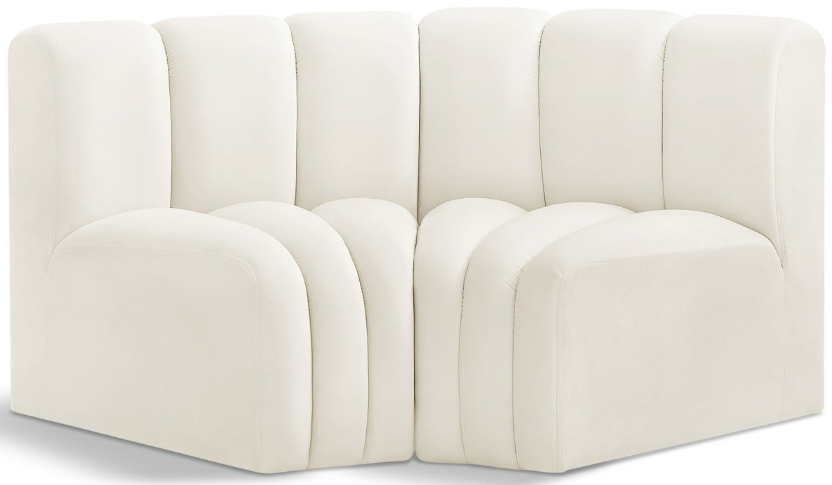 Arc - Velvet 2 Piece Modular Sofa