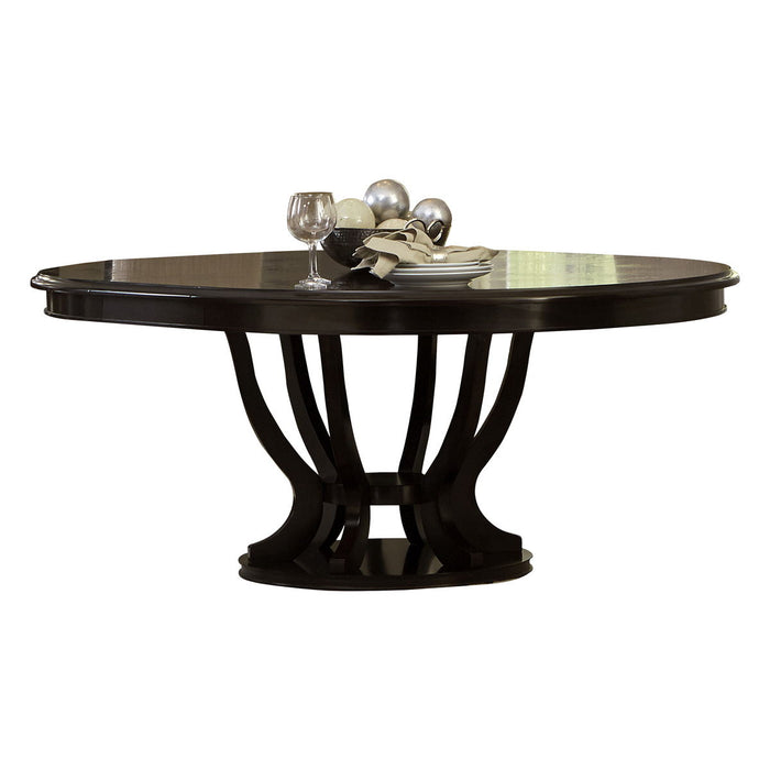 Savion - 5 Piece Dining Room Set (Table & 4 Side Chairs) - Espresso / Beige